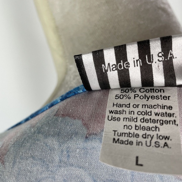 Pinup Couture Evelyn Cocktail Dress Large Red Blue Rose Floral Jacket Shrug 2pc - Picture 11 of 11